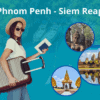 Xe đi từ Phnom Penh đến Siem Reap đại lý bán vé xe đi campuchia Giá vé từ phnom penh đi siem reap