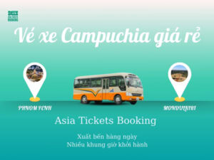 Đi du lịch, phượt Vé Xe Bus Di Chuyển Từ Phnom Penh Đến cao nguyên Mondulkiri