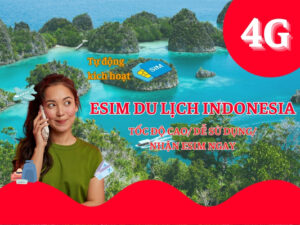 eSim du lịch cho điện thoại ở Indonesia