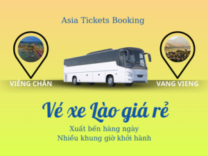 xe Viêng Chăn đến Vang Vieng key phụ: vé xe đi Vang Vieng đặt vé xe ở Lào xe đi Vang Vieng