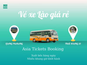 Vé Xe Buýt Đi Từ Luang Prabang (Luông Pha Băng) Đến Thác Kuang Si, Lào