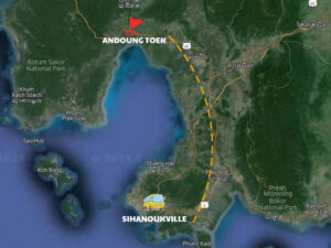 bản đồ sihanoukville - Andoung Toek