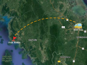 bản đồ hat yai - pak bara