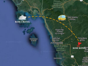 bản đồ koh chang - koh kong