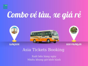 Combo Vé Tàu Xe Khứ Hồi Từ Bangkok Du Lịch Đến Đảo Koh Phangan