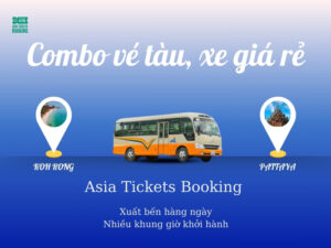 Combo Vé Tàu Xe Từ Làng Chài Lototray Đảo Koh Rong (Campuchia) Đi Pattaya (Thái Lan)