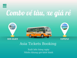 Combo Vé Tàu Xe Từ Koh Sdach (Campuchia) Đến Pattaya (Thái Lan)