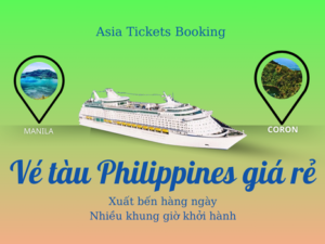 từ Manila đến Coron vé tàu khứ hồi Manila Coron đặt vé tàu ở philippines đặt vé từ đến đảo coron