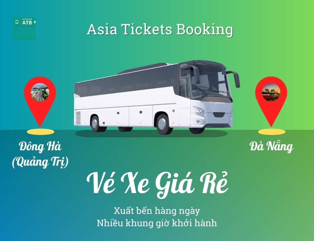 Đặt vé xe khách limousine từ Đông Hà, Quảng Trị đi Đà Nẵng: khởi hành tại bến, nhà xe - đại lý cung cấp vé uy tín tại Việt Nam, đặt mua online giảm 15%..