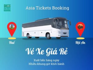 Đặt vé xe khách limousine đi từ Huế đến Hội An: vé xe giường nằm, nhiều khung giờ khởi hành, đại lý cung cấp vé uy tín tại Việt Nam, đặt mua online giảm 15%