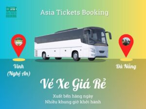 Đặt vé đi từ Vinh, Nghệ An đến Đà Nẵng: xe khách, giường nằm, limousine, nhiều khung giờ khởi hành, đại lý cung cấp vé uy tín, đặt mua online giảm 15%..