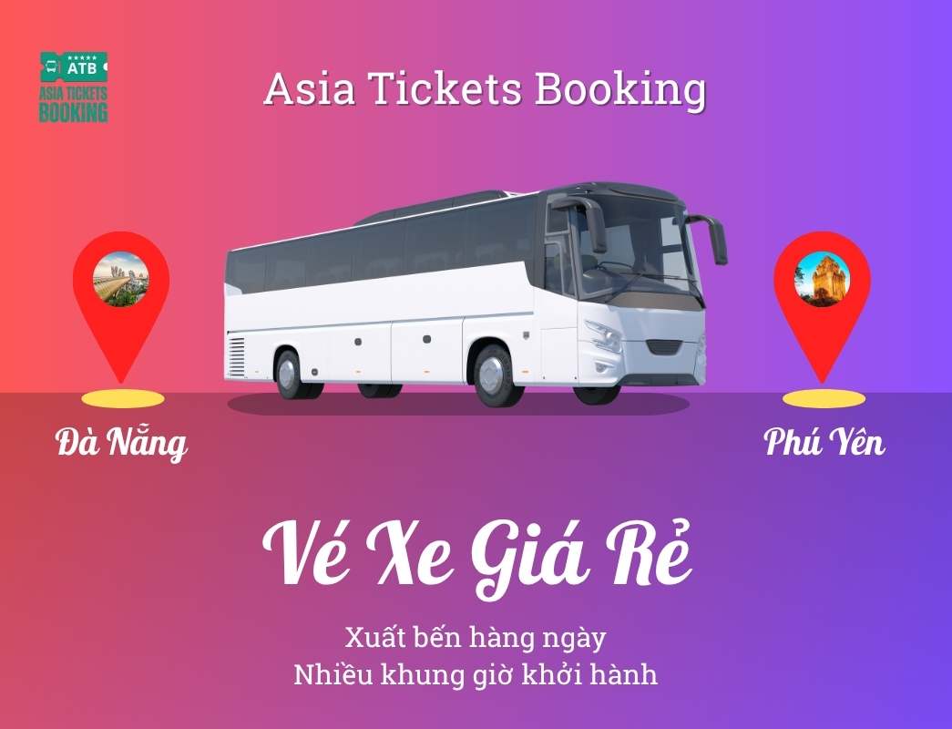 Đặt vé xe limousine giường nằm từ Đà Nẵng đi Tuy Hoà, Phú Yên: đa dạng khung giờ, nhà xe - đại lý cung cấp vé uy tín tại Việt Nam, đặt mua online giảm 15%..