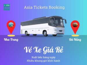 Đặt vé xe từ Nha Trang đi Đà Nẵng: xe khách limousine, giường nằm, đón tại Cam Ranh, đại lý cung cấp vé uy tín tại Việt Nam, đặt mua online giảm 15%..